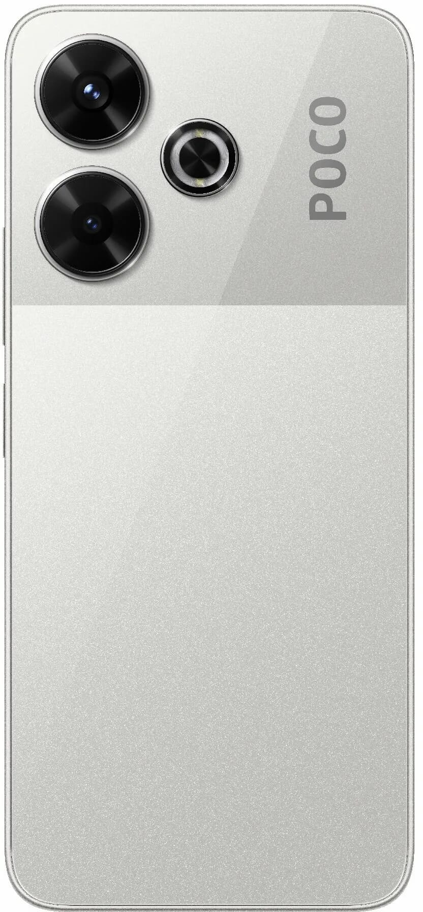 Смартфон Xiaomi Poco M6 8/256 ГБ, Silver (серебреный), Dual: nanoSIM (EU) - изображение №3