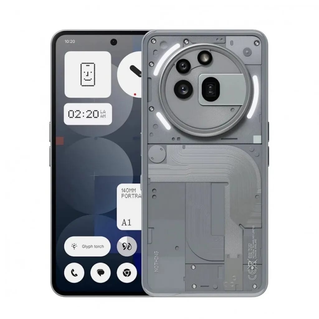 Смартфон Nothing Phone 3A Pro, 12/256Gb, AMOLED, Gray (Cерый) - изображение №1
