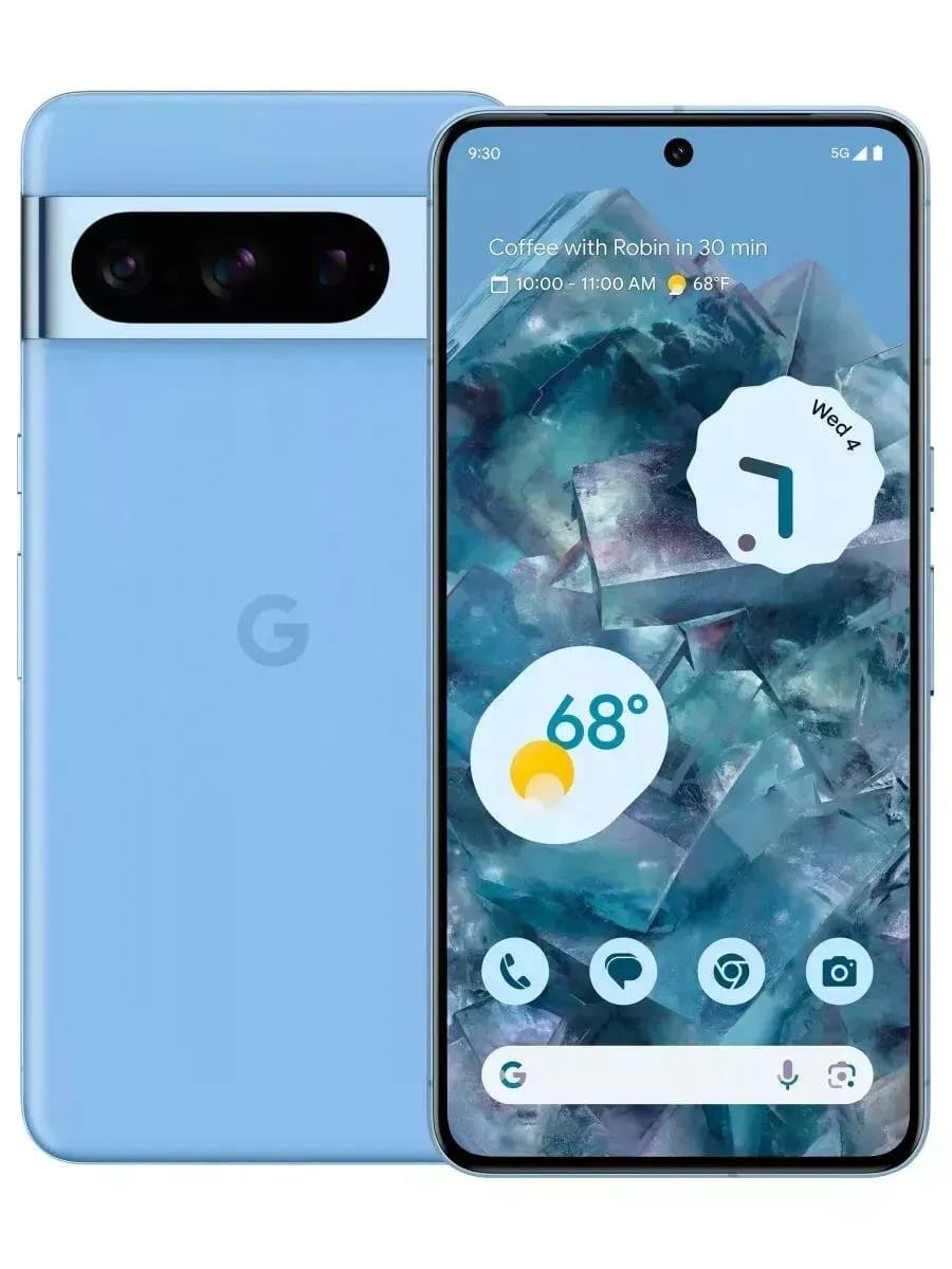 Смартфон Google Pixel 8 Pro 12/512 ГБ, USA, Dual: nano SIM + eSIM, Bay (синий) - изображение №1