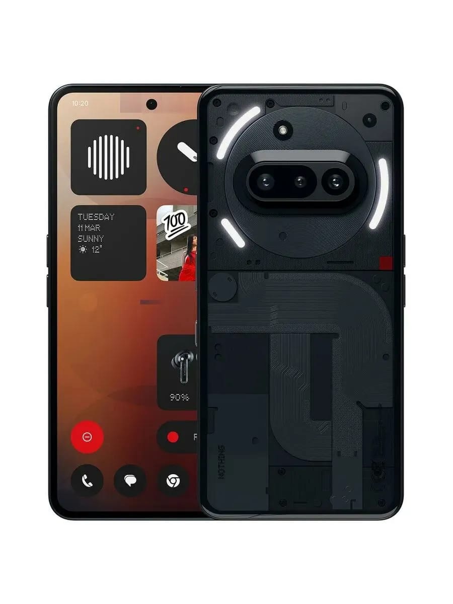 Смартфон Nothing phone (3a) 12/256GB Global, Dual nano SIM, Black - изображение №6