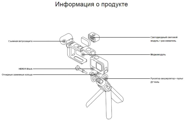 Экшн-камера GoPro HERO11 Black Creator Edition, 27.6МП, 1720 мА·ч, черный - изображение №13