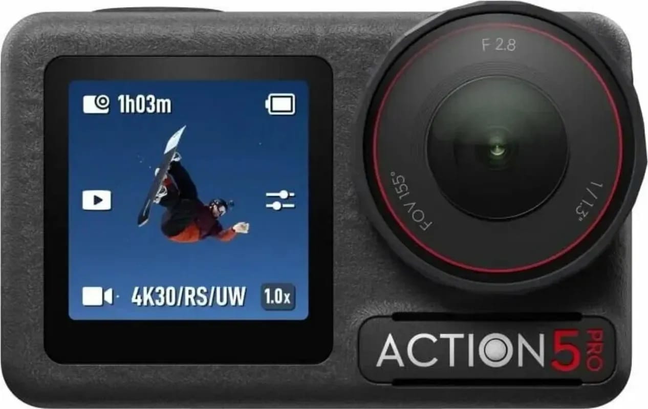 Экшн камера DJI Osmo Action 5 Pro Adventure Combo, 48МП, сенсорный экран - изображение №1
