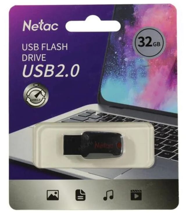 накопитель памяти 32 гб Netac U197 32 ГБ, 1 шт., черный красный - изображение №13