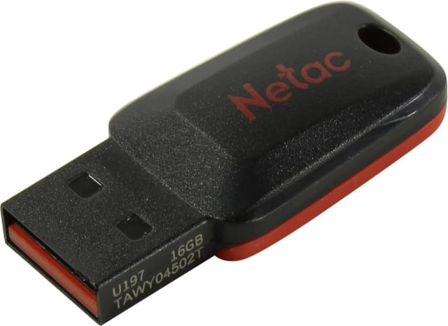 флеш накопитель usb 16 гб Netac U197 16 ГБ, 1 шт., черный/красный - изображение №4