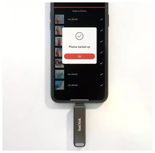 Флешка SanDisk 128GB iXpand Luxe Type-C, Lightning - изображение №2