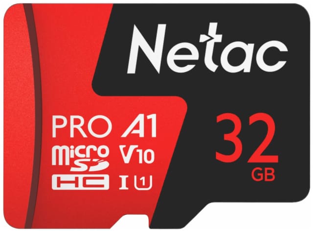 Карта памяти Netac MicroSD 32GB V10A1C10 100Mb/s+adp - изображение №2