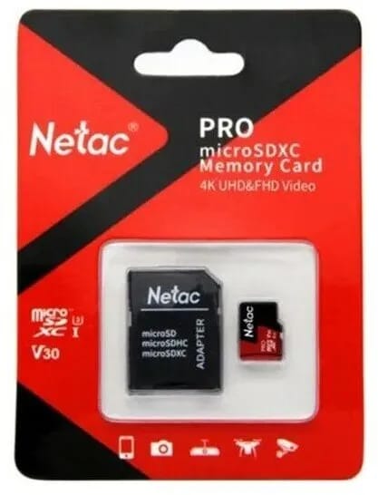 Карта памяти Netac MicroSD 32GB V10A1C10 100Mb/s+adp - изображение №12