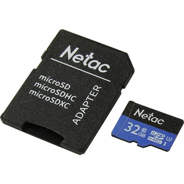 Карта памяти Netac MicroSD 32GB V10A1C10 100Mb/s+adp - изображение №15