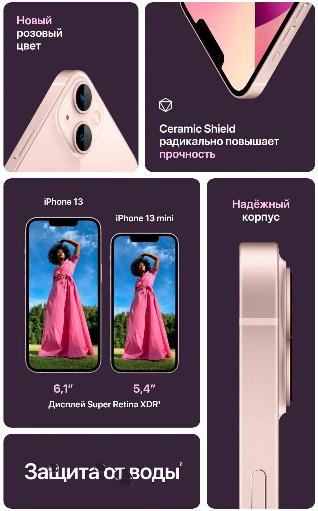 Смартфон Apple iPhone 13 128 ГБ, Dual: nano SIM + eSIM, синий - изображение №11