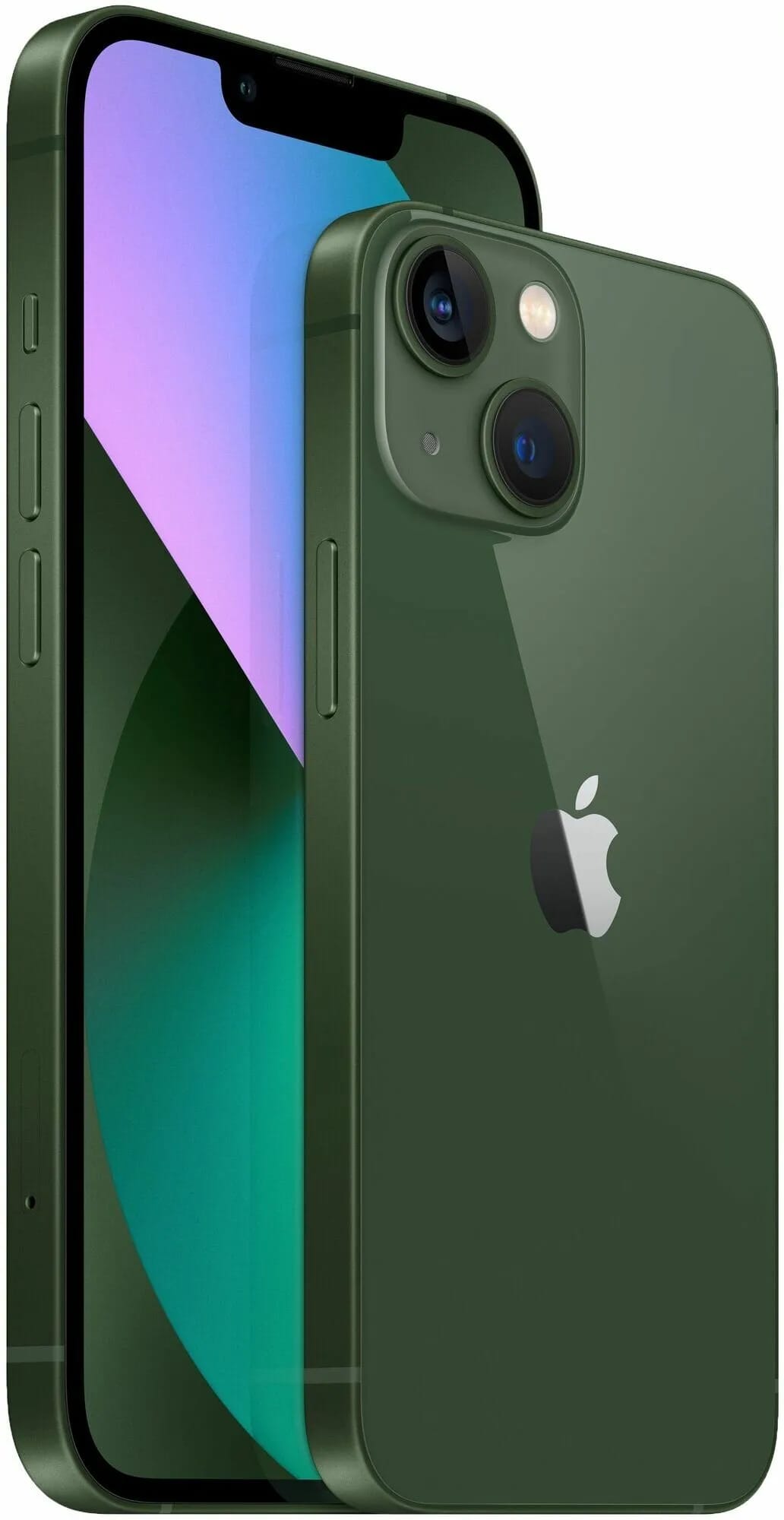 Смартфон Apple iPhone 13 128 ГБ, Dual: nano SIM + eSIM, альпийский зеленый - изображение №3