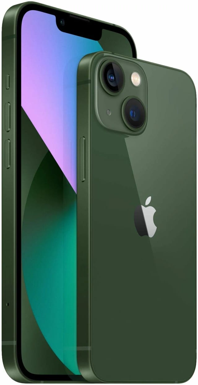 Смартфон Apple iPhone 13 128 ГБ, Dual: nano SIM + eSIM, альпийский зеленый - изображение №3