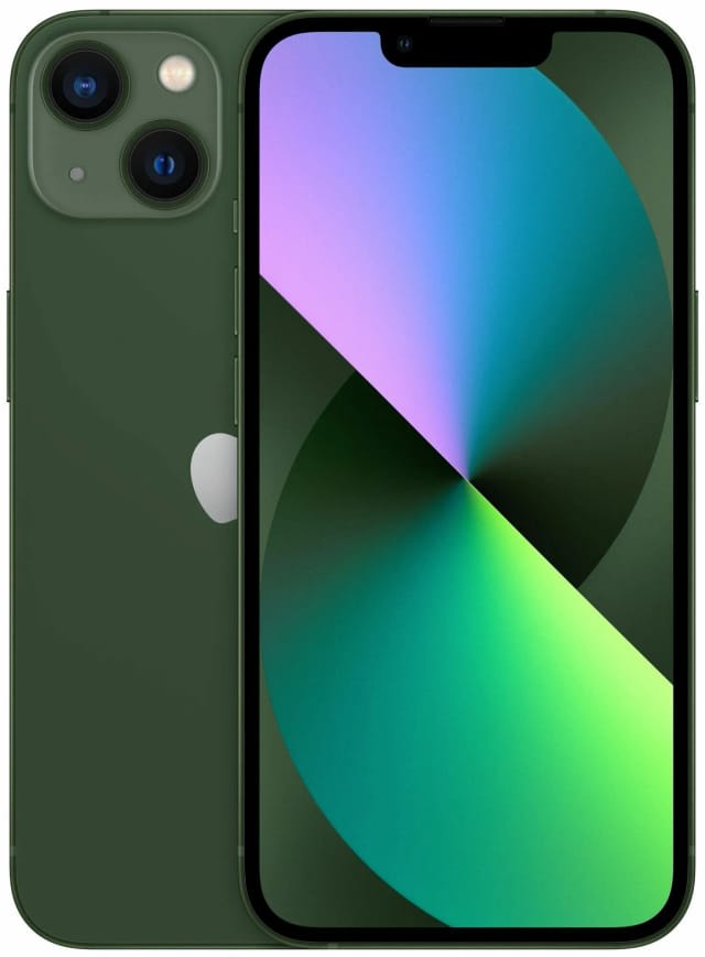 Смартфон Apple iPhone 13 128 ГБ, Dual: nano SIM + eSIM, альпийский зеленый - изображение №1