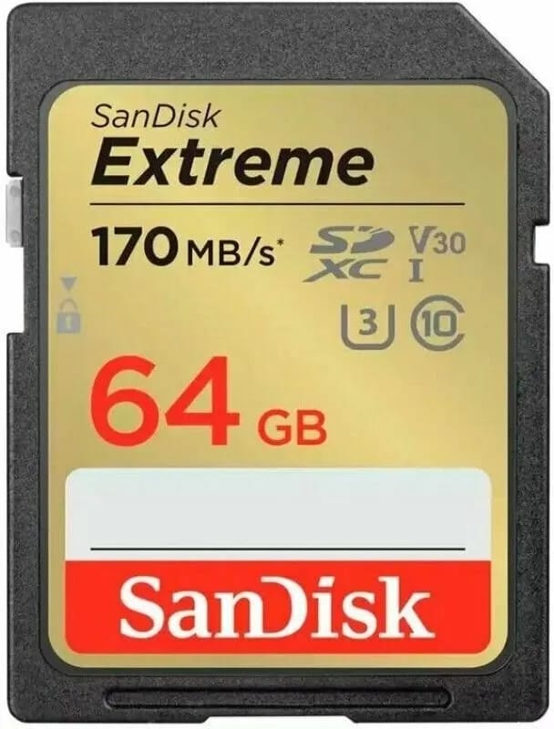 Карта памяти Sandisk Extreme Pro SDXC UHS-I U3 V30 64Gb (200/90 MB/s) - изображение №3