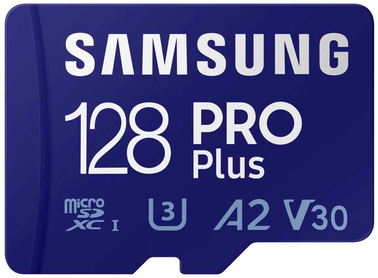 Карта памяти Samsung microSDXC 128 ГБ Class 10, V30, A2, UHS-I U3, R/W 160/120 МБ/с, адаптер на SD, 1 шт, синий - изображение №3