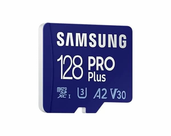 Карта памяти Samsung microSDXC 128 ГБ Class 10, V30, A2, UHS-I U3, R/W 160/120 МБ/с, адаптер на SD, 1 шт, синий - изображение №8