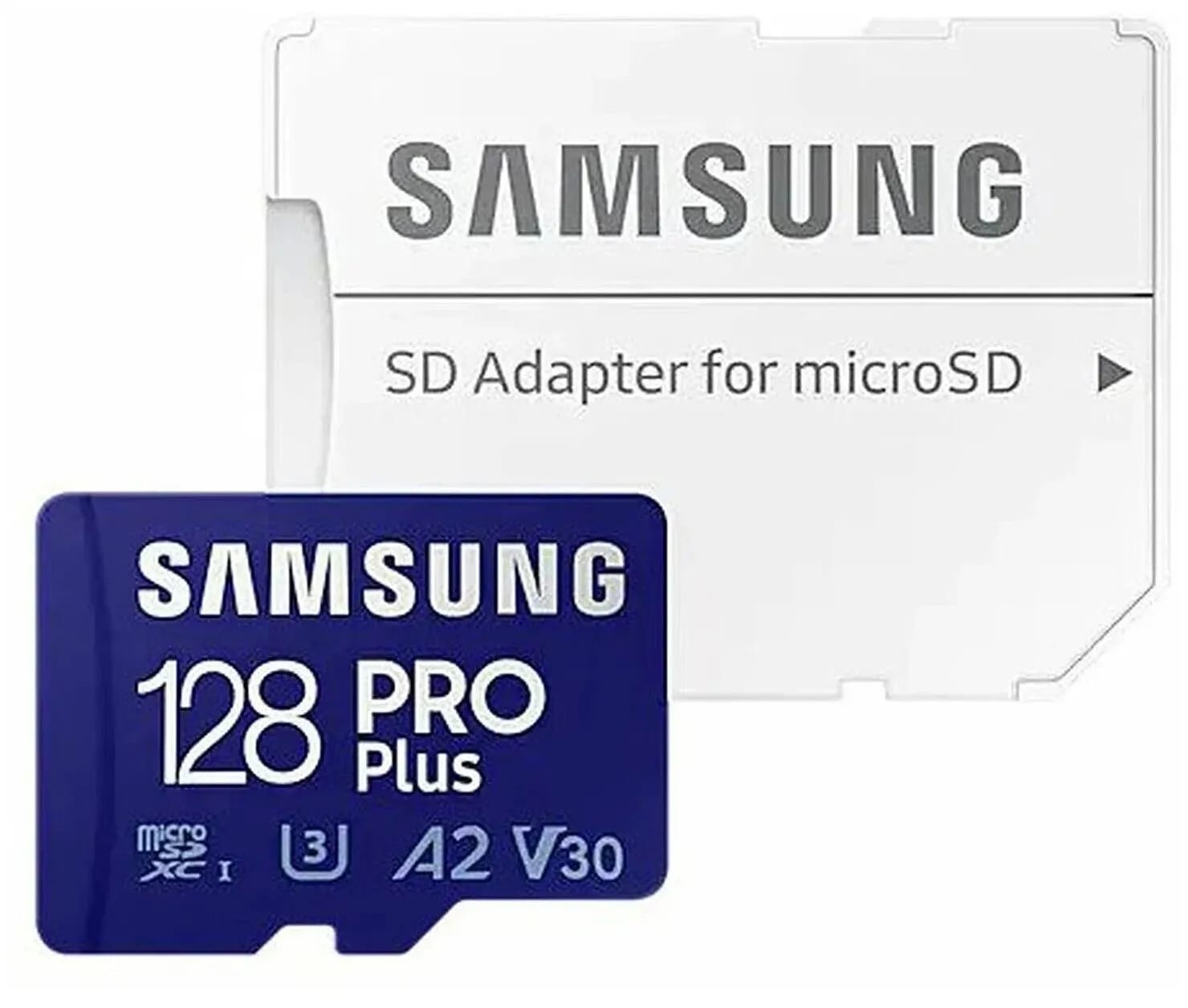 Карта памяти Samsung microSDXC 128 ГБ Class 10, V30, A2, UHS-I U3, R/W 160/120 МБ/с, адаптер на SD, 1 шт, синий - изображение №2