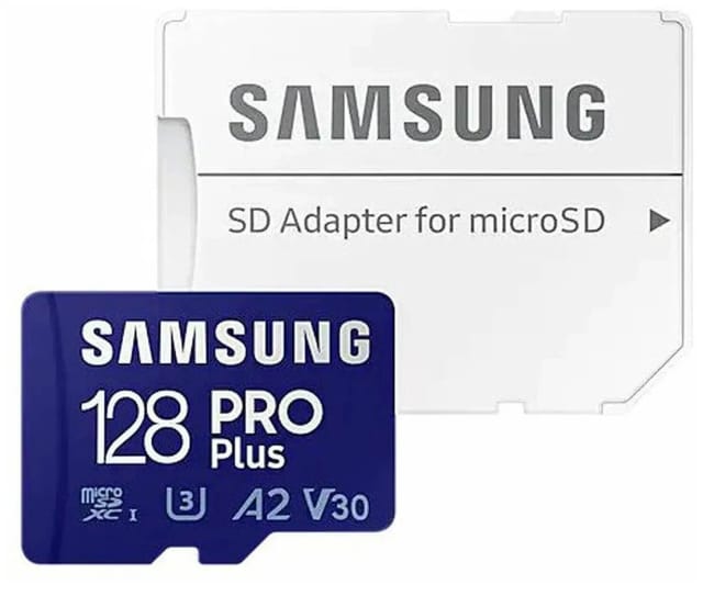 Карта памяти Samsung microSDXC 128 ГБ Class 10, V30, A2, UHS-I U3, R/W 160/120 МБ/с, адаптер на SD, 1 шт, синий - изображение №2