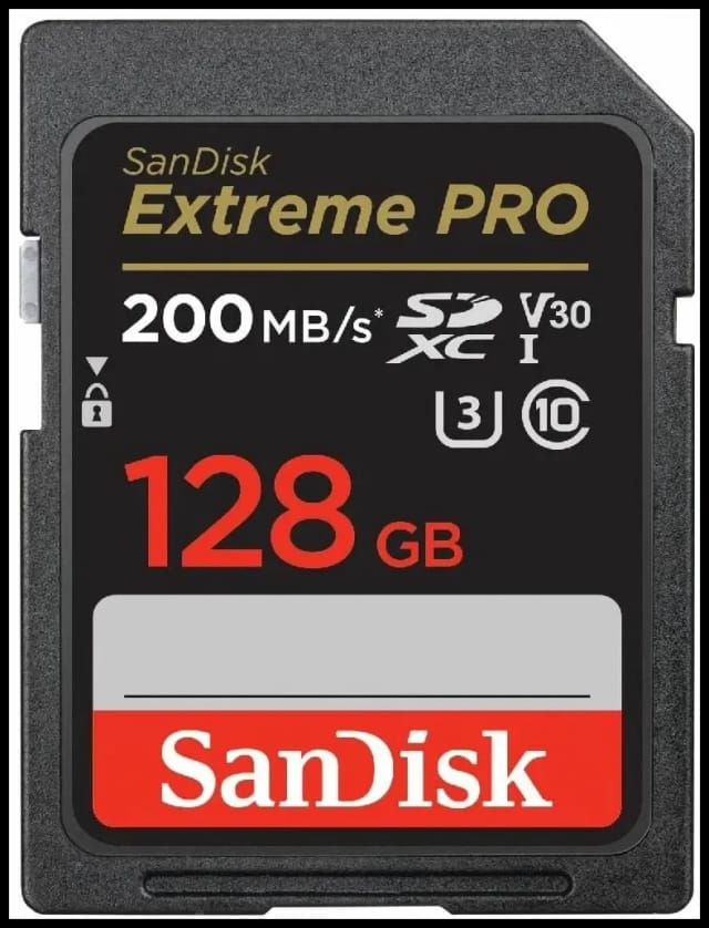 Карта памяти SanDisk SDXC 128 ГБ Class 10, V30, UHS-I U3, 1 шт., черный - изображение №2