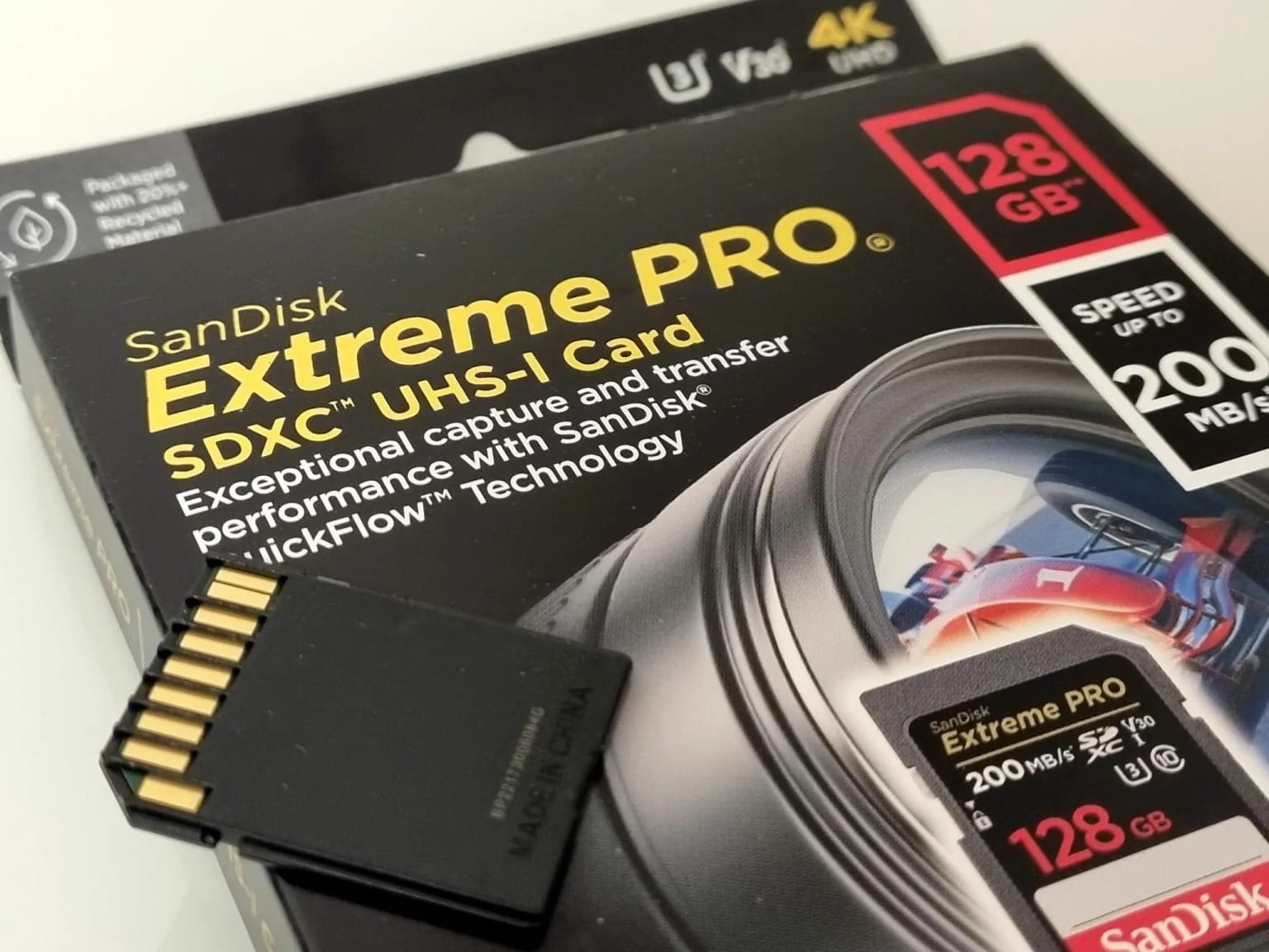 Карта памяти SanDisk SDXC 128 ГБ Class 10, V30, UHS-I U3, 1 шт., черный - изображение №11