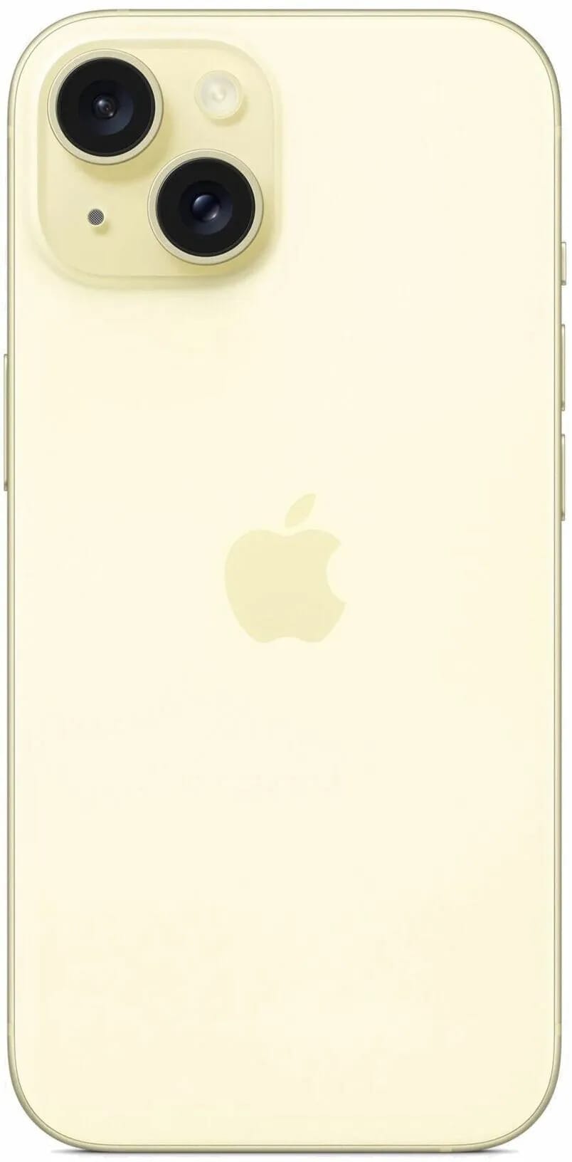 Смартфон Apple iPhone 15 512 ГБ, Dual: nano SIM + eSIM, желтый - изображение №4