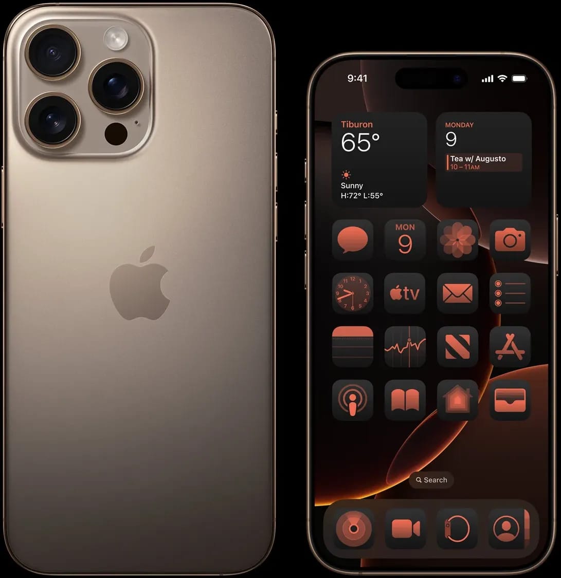 Смартфон Apple iPhone 16 Pro Max 256 ГБ, Dual: nano SIM + eSIM, пустынный титан - изображение №11
