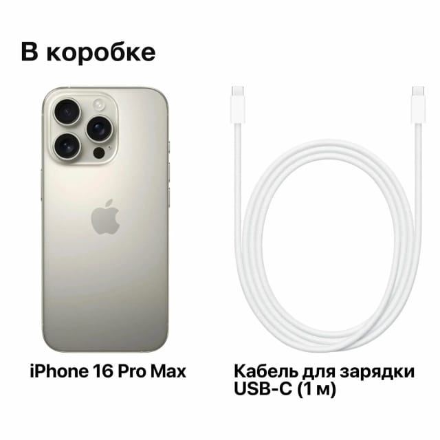 Смартфон Apple iPhone 16 Pro Max 256 ГБ, Dual: nano SIM + eSIM, титан - изображение №10