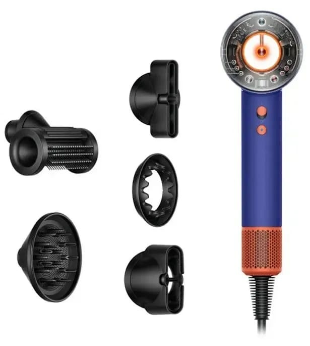 Фен Dyson Supersonic Nural HD16 без кейса, vinca blue/topaz, cиний/топаз - изображение №4