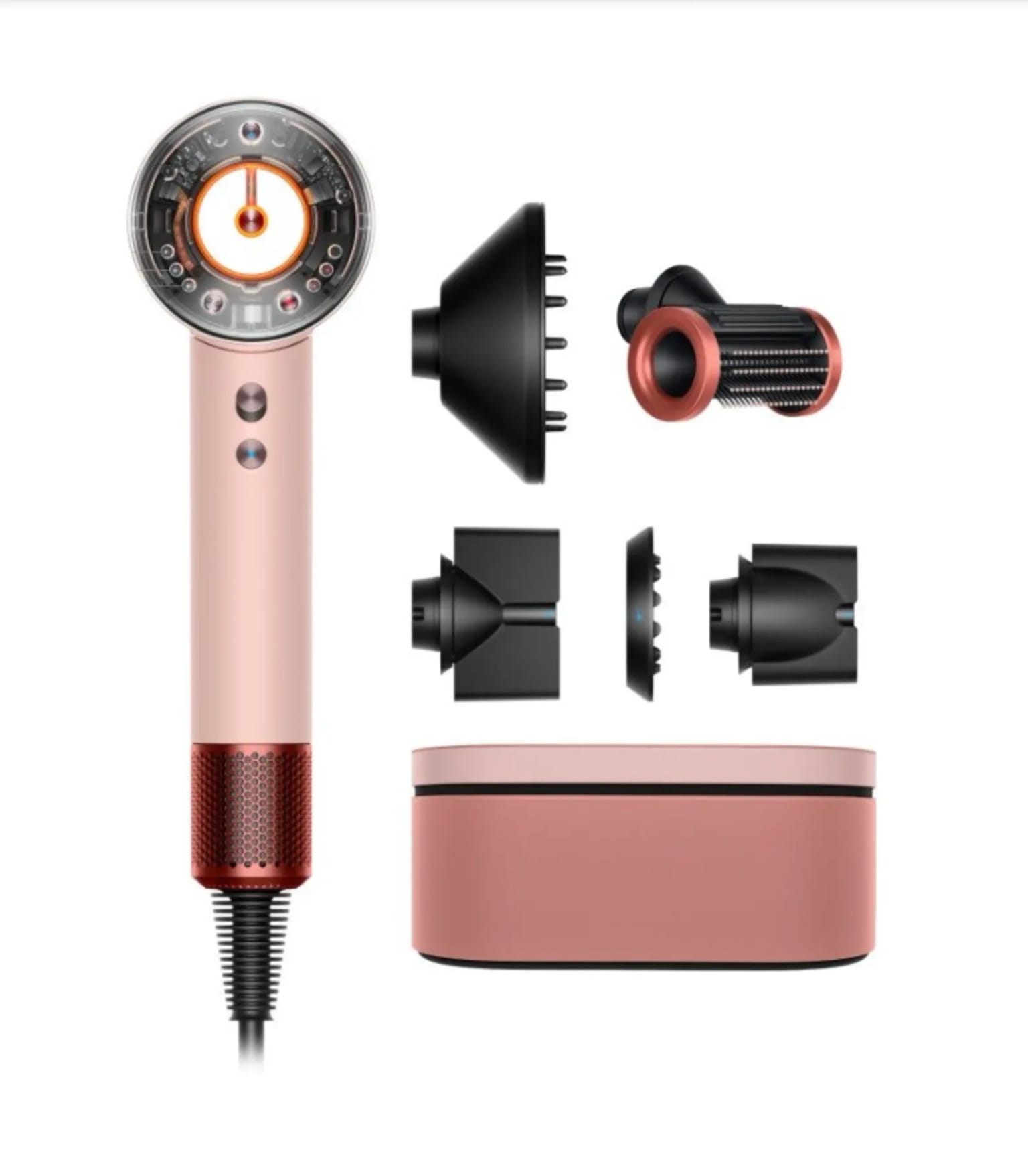 Фен Dyson Supersonic Nural HD16 с кейсом для хранения, kanzan pink, HK - изображение №3