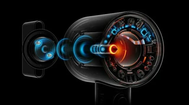 Фен Dyson Supersonic Nural HD16, Prussian blue/Topaz orange без кейса - изображение №12