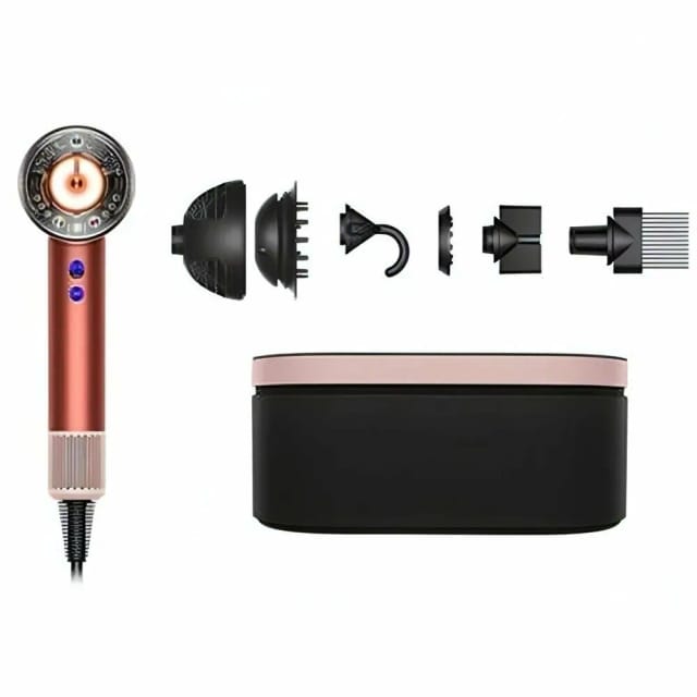 Фен Supersonic Nural HD16 Wave+Curl diffuser Gift Edition, strawberry bronze/blush pink (с кейсом) EU - изображение №3