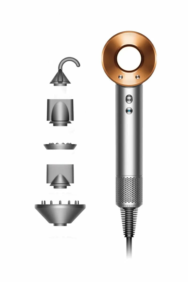 Фен Dyson Supersonic HD08 Nickel / Cooper (Серый / Медный) , (Без кейса), CN - изображение №2