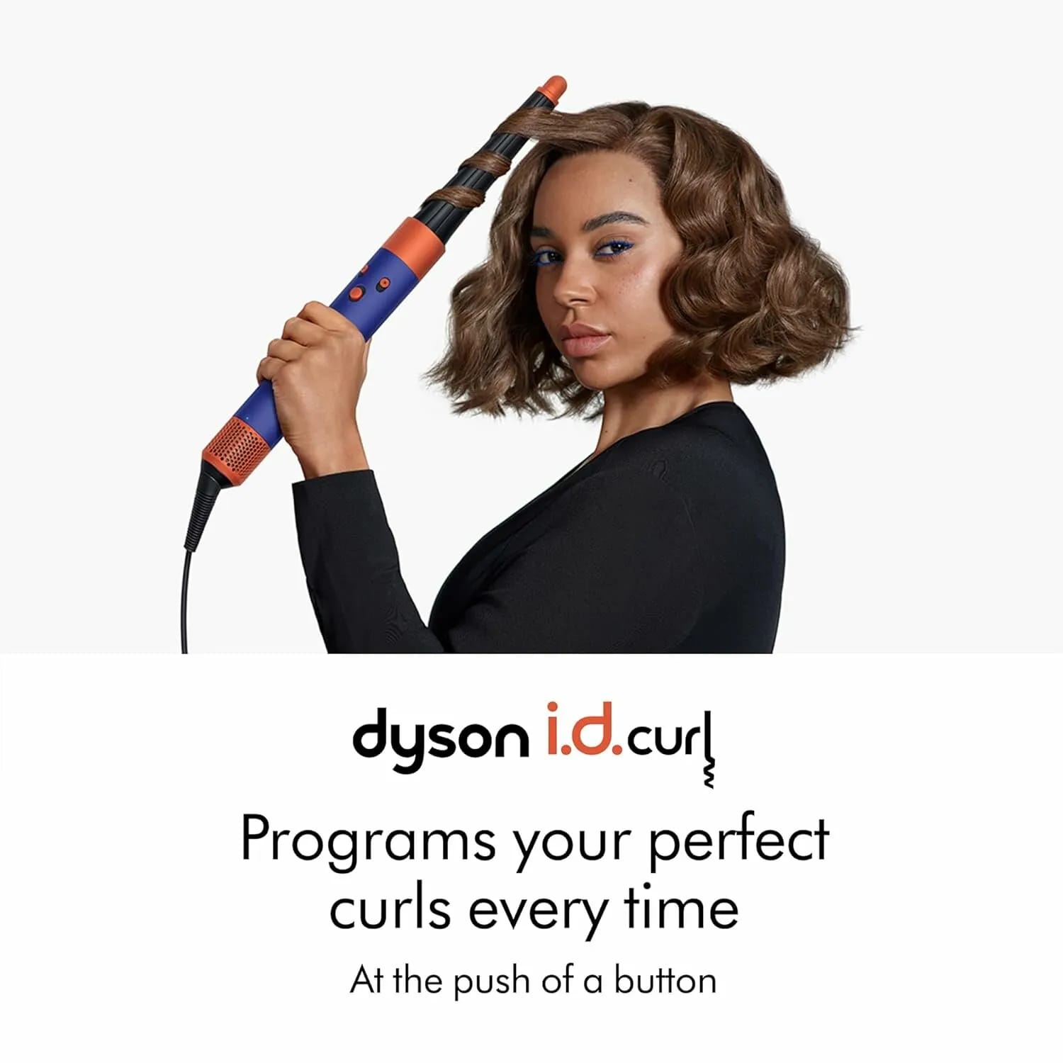 Фен-стайлер Dyson Airwrap Complete Long and Diffuse i.d. HS08 (Curly+Coily), vinca blue/topaz orange, EU вилка РФ - изображение №4