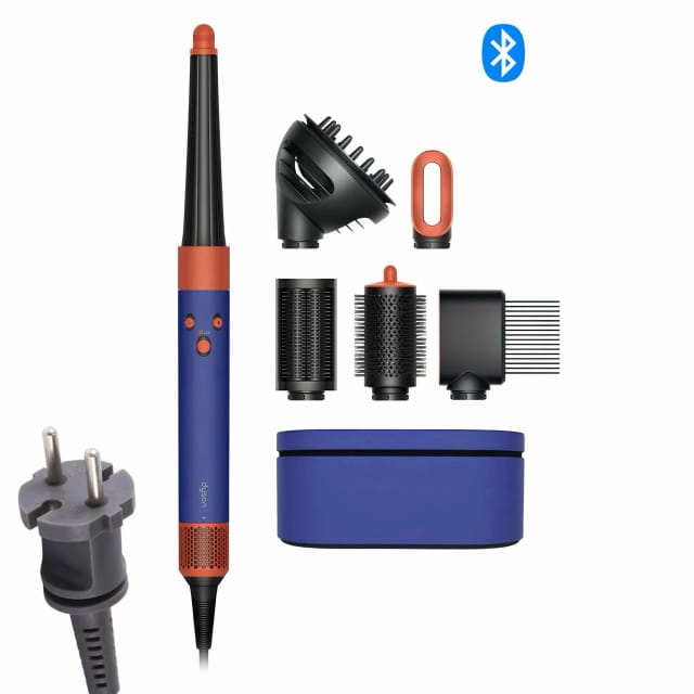 Фен-стайлер Dyson Airwrap Complete Long and Diffuse i.d. HS08 (Curly+Coily), vinca blue/topaz orange, EU вилка РФ - изображение №2