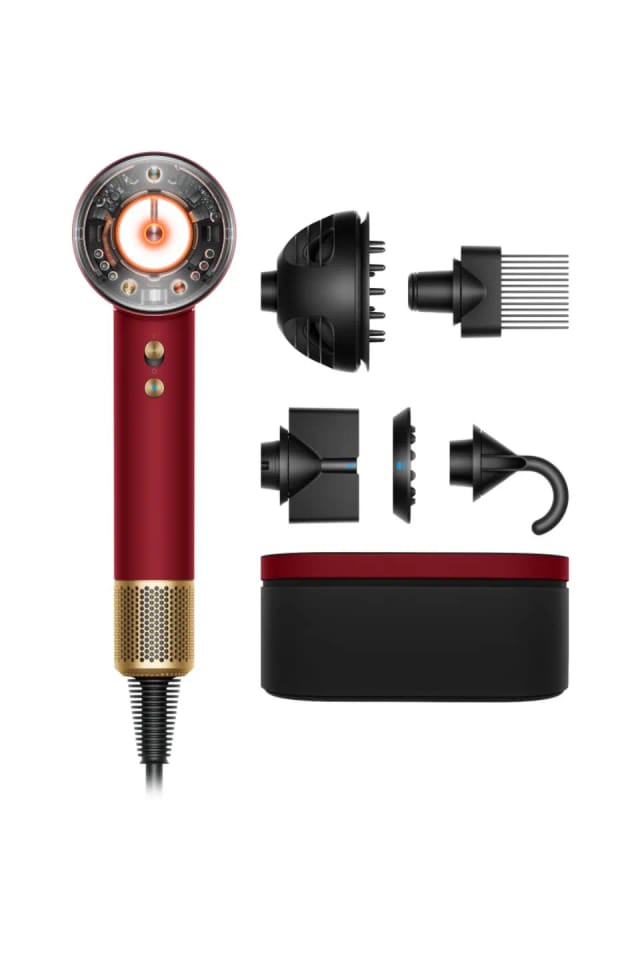Фен Dyson Supersonic Nural HD16 red velvet/gold EU, с кейсом 5025155112328 - изображение №2