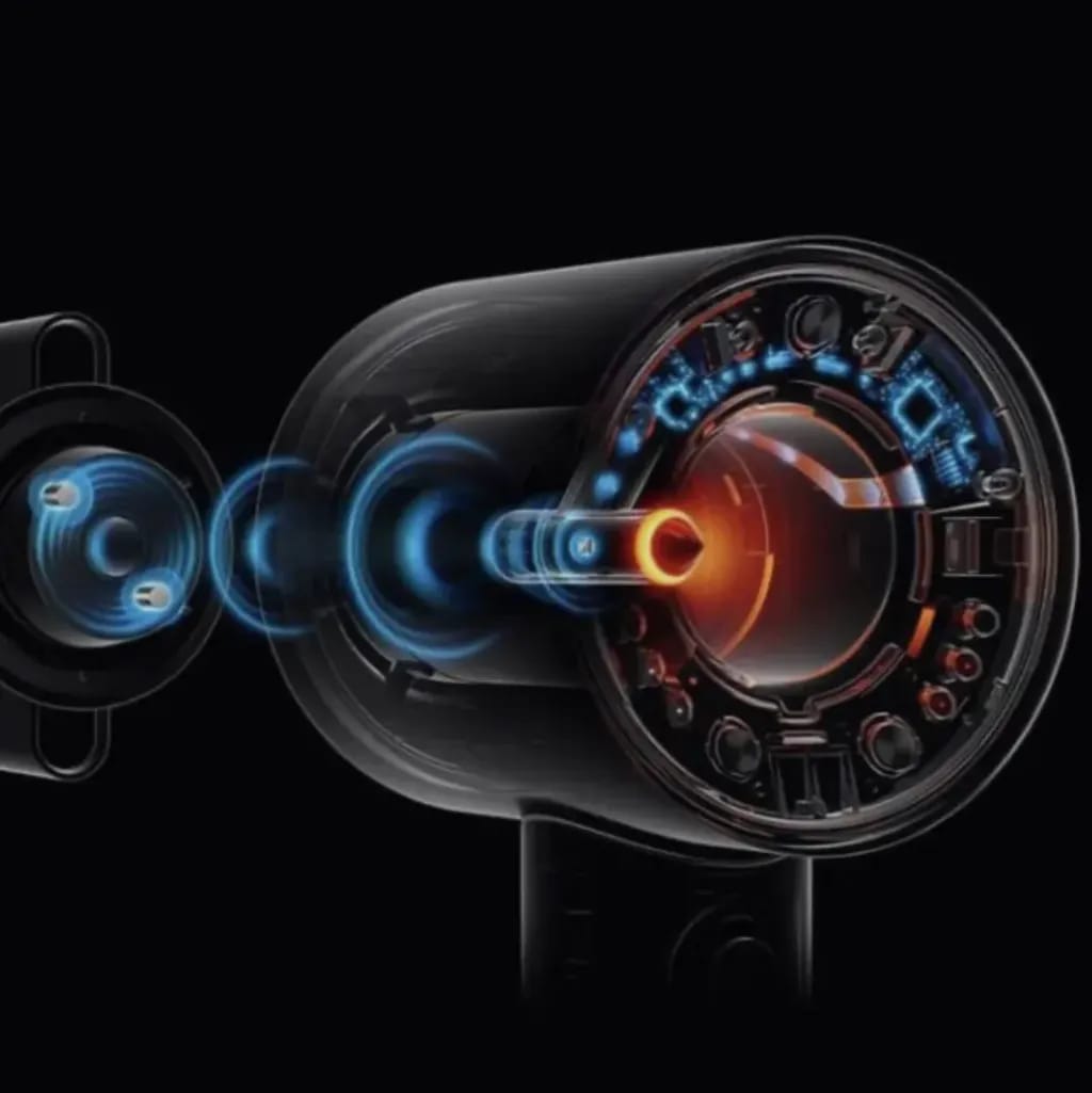 Фен Dyson Supersonic Nural HD16 red velvet/gold EU, с кейсом 5025155112328 - изображение №6