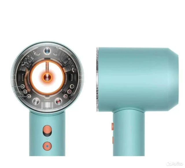 Фен Dyson Supersonic Nural HD16, Ceramic patina/Topaz orange, без кейса - изображение №4