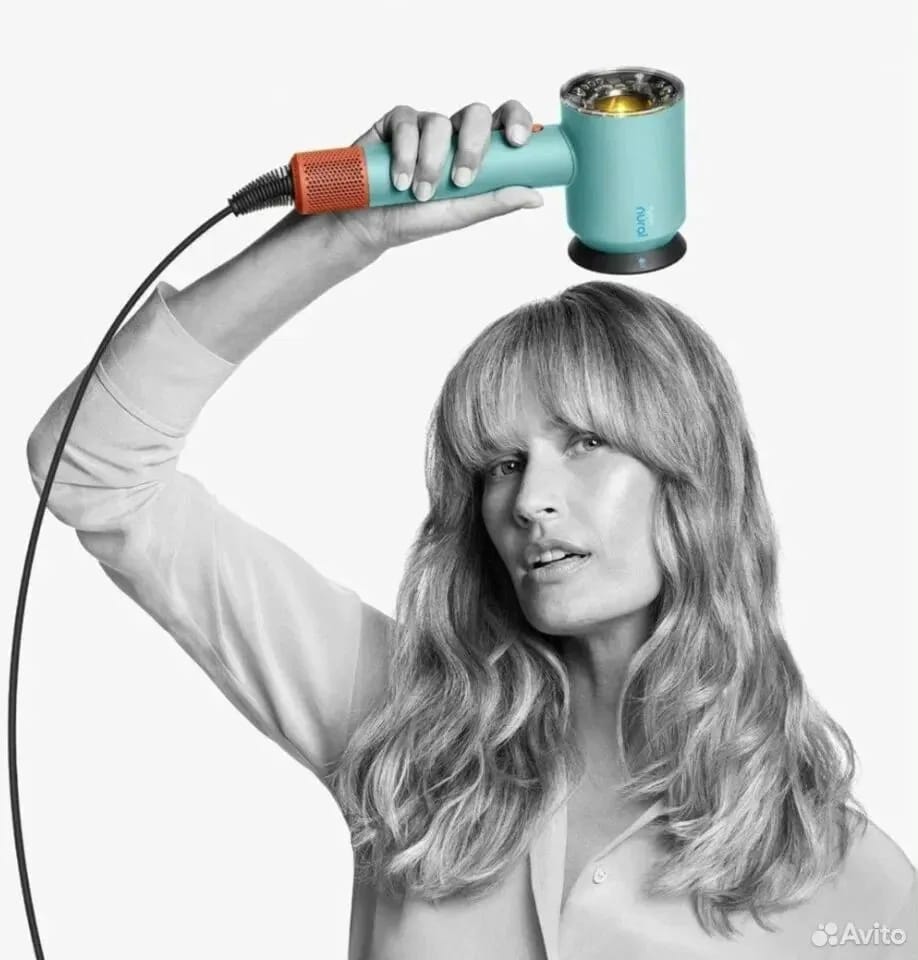 Фен Dyson Supersonic Nural HD16, Ceramic patina/Topaz orange, без кейса - изображение №6