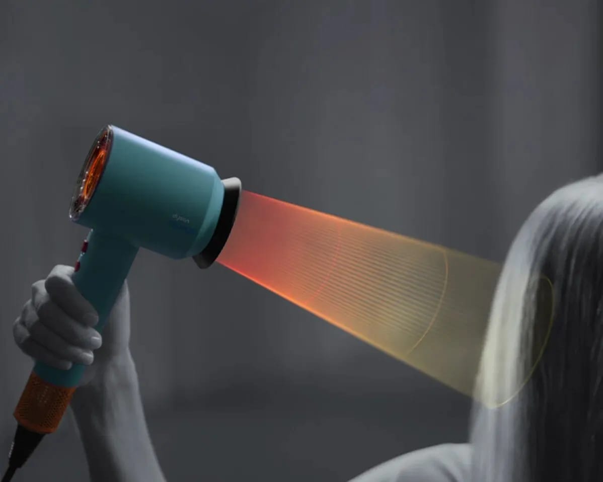 Фен Dyson Supersonic Nural HD16, Ceramic patina/Topaz orange, без кейса - изображение №7