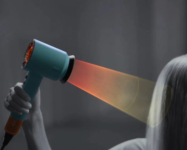 Фен Dyson Supersonic Nural HD16, Ceramic patina/Topaz orange, без кейса - изображение №7