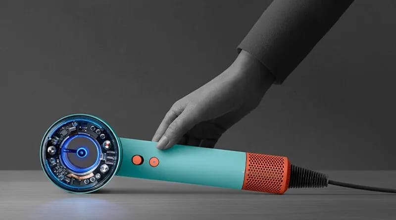 Фен Dyson Supersonic Nural HD16, Ceramic patina/Topaz orange, без кейса - изображение №8