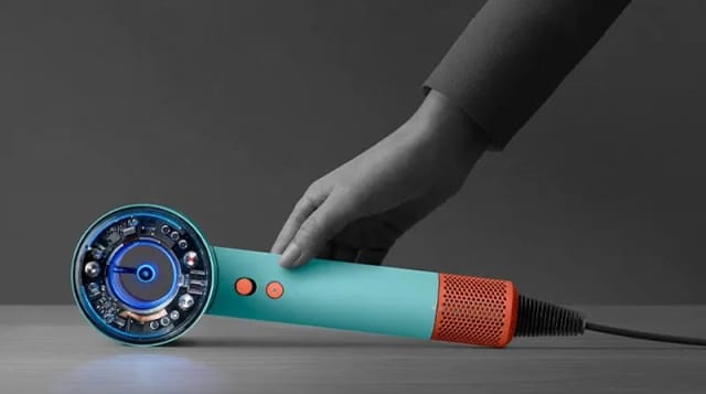 Фен Dyson Supersonic Nural HD16, Ceramic patina/Topaz orange, без кейса - изображение №8