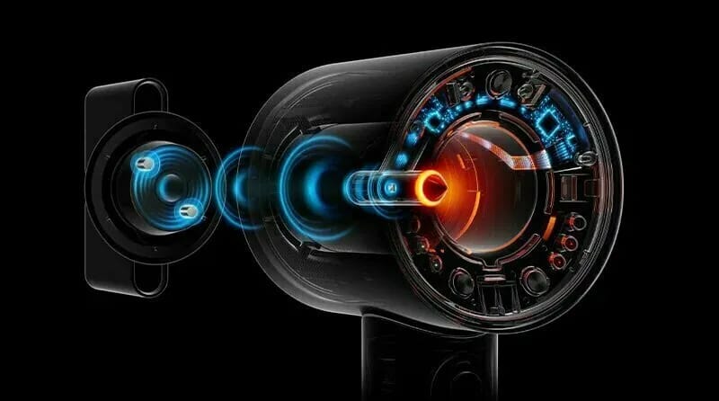 Фен Dyson Supersonic Nural HD16, Ceramic patina/Topaz orange, без кейса - изображение №12