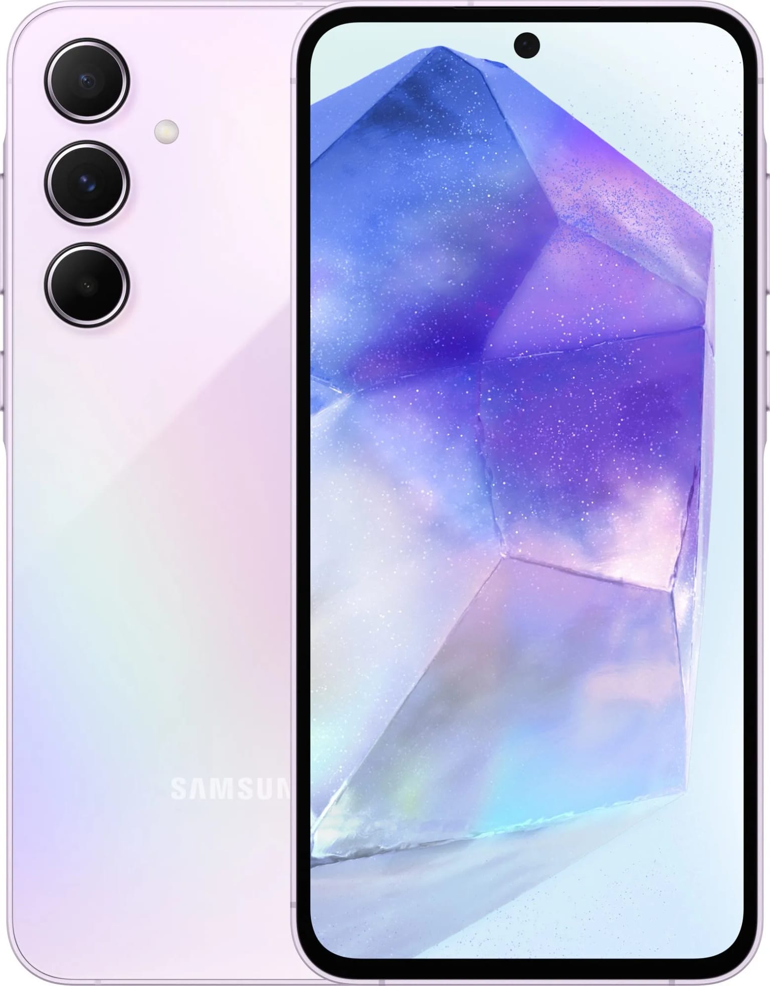 Смартфон Samsung Galaxy A55 5G 8/128 ГБ, Dual: nano SIM + eSIM, lilac - изображение №1