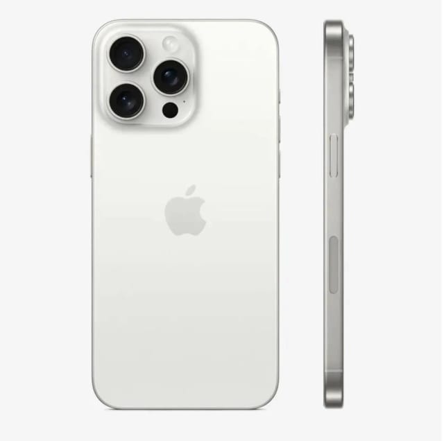 Смартфон Apple iPhone 15 Pro 128 ГБ, Dual: nano SIM + eSIM, White. Без RuStore. - изображение №3