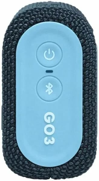 Портативная колонка JBL Go 4 Blue, 4.2Вт, 7ч, влагозащитная, с ремешком - изображение №6