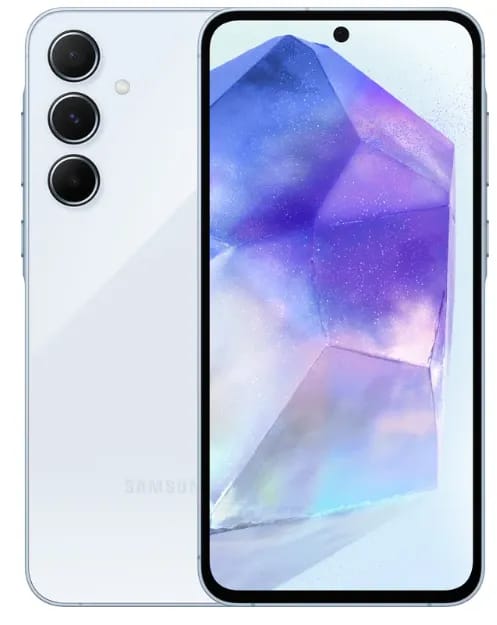 Смартфон Samsung Galaxy A55 5G 8/256 ГБ, Dual: nano SIM + eSIM, ice blue - изображение №1