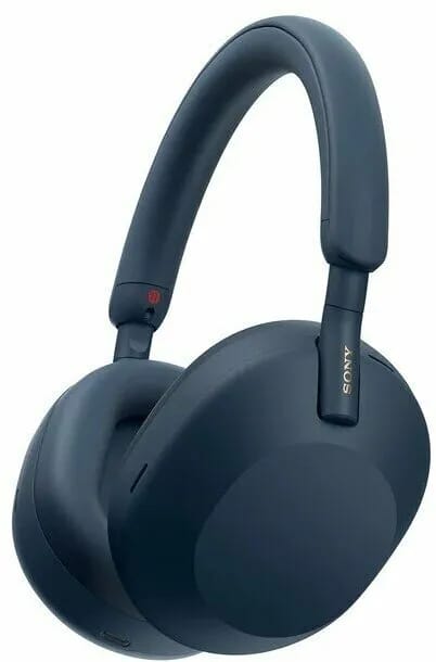 Беспроводные, полноразмерные наушники Sony WH-1000XM5, Blue, с шумоподавлением - изображение №2