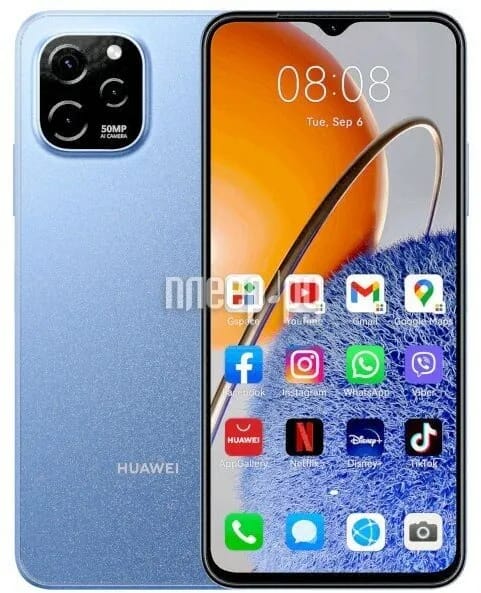 Мобильный телефон Huawei Nova Y61 4/128GB Eve-lx9n Blue Eve-lx9n 51097SXB Blue . - изображение №3