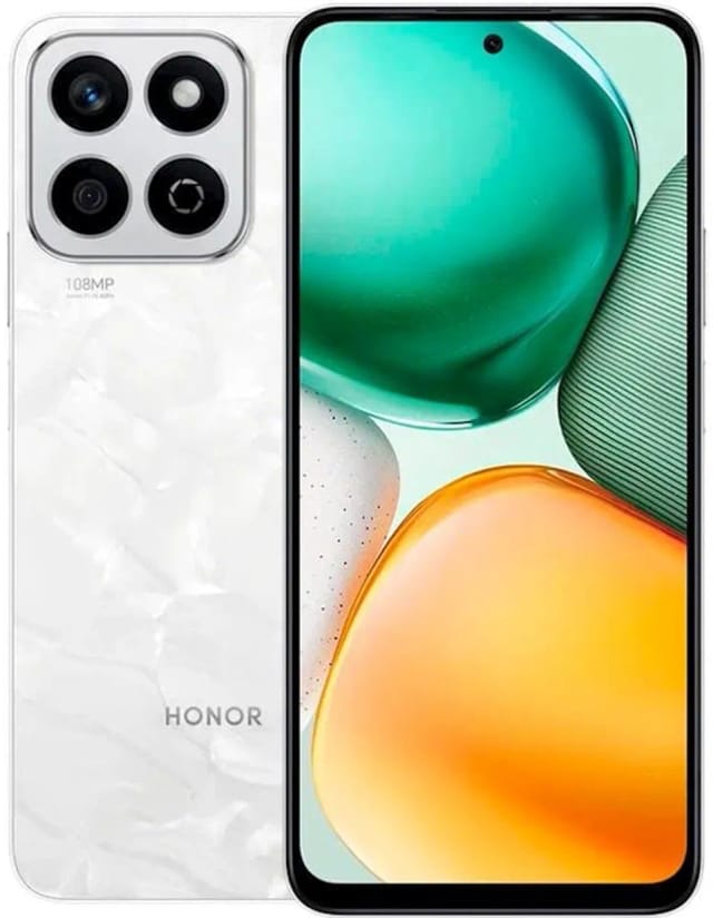 Смартфон Honor X7c 8/256Gb, Dual nanoSIM, NFC, White (лунный белый) RU - изображение №1