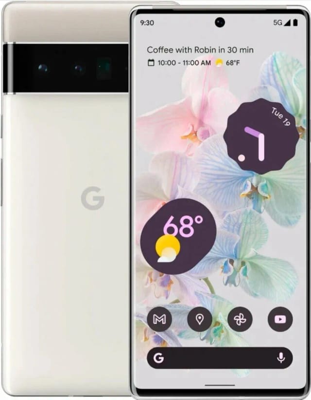 Смартфон Google Pixel 6 Pro, 5G, 12/256 Гб, White (Белый), US - изображение №1